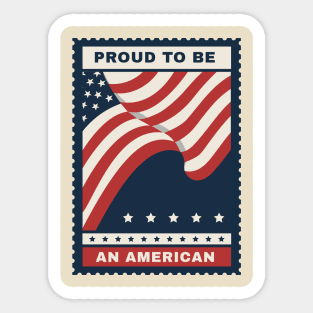 Proud to be an American (USA) Sticker